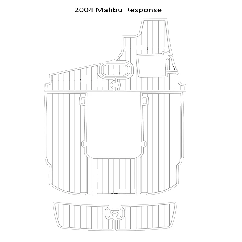 2004 Malibu Response Swim Step Cockpit Boat EVA Faux Foam Teak Deck Floor Pad