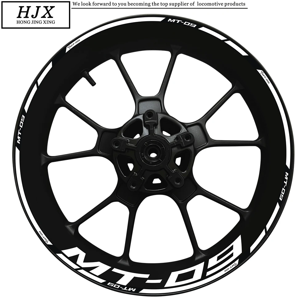 

Наклейки для мотоцикла с логотипом YAMAHA MT-09, внутренние и внешние ступицы колеса MT09, улучшенная декоративная наклейка, 17-дюймовый обод MT 09, светоотражающие наклейки