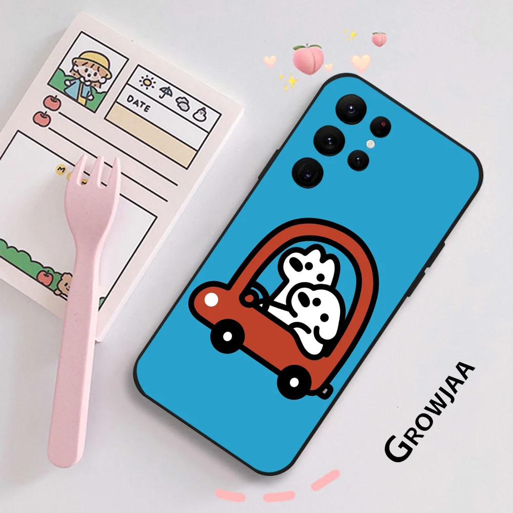 M-Matsui Art Phone Case for Samsung Galaxy S24 Ultra S22 S23 S21 S20 5G Protective Silicone TPU Funda