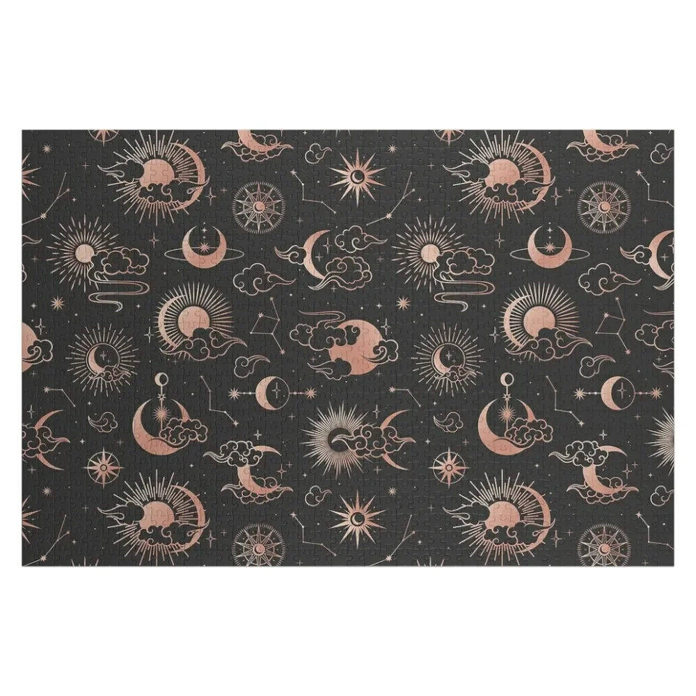 Деревянный Пазл Луна и солнце для детей