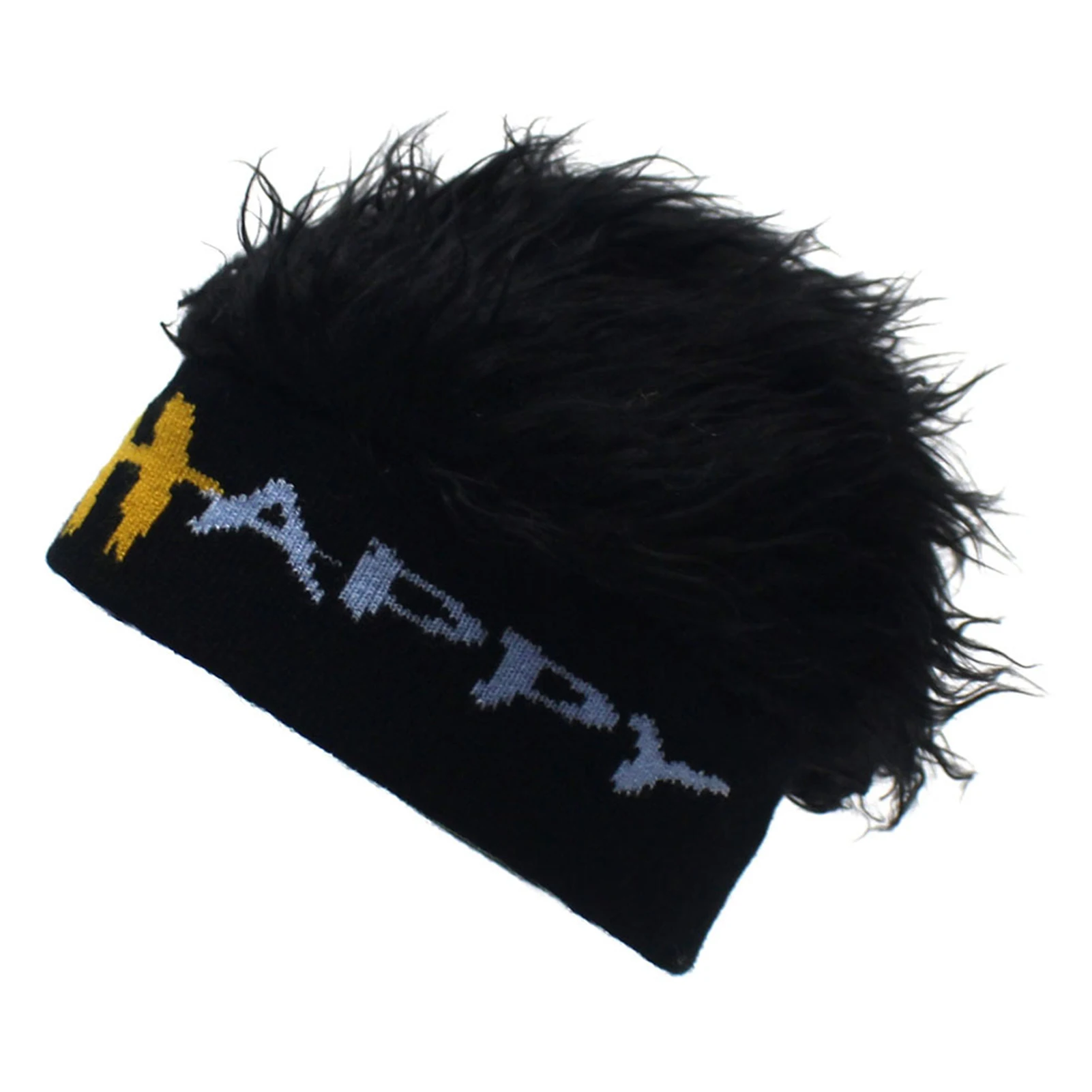 

Мешковатая шапочка с черепом с париками в стиле хип-хоп, эластичная Веселая повязка для волос для друзей, семьи, соседей, подарок