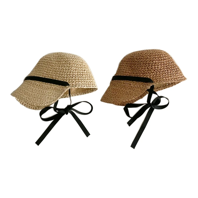 

Toddler Kid Girl Summer Straw Hat Beach- Protection Hat for Baby Girls Boys