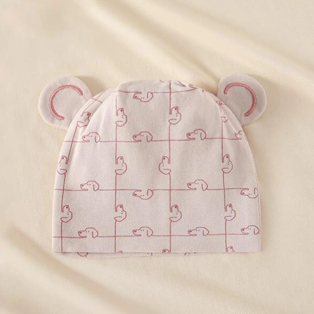 Детская Хлопковая шляпа для новорожденных 0-3 месяцев