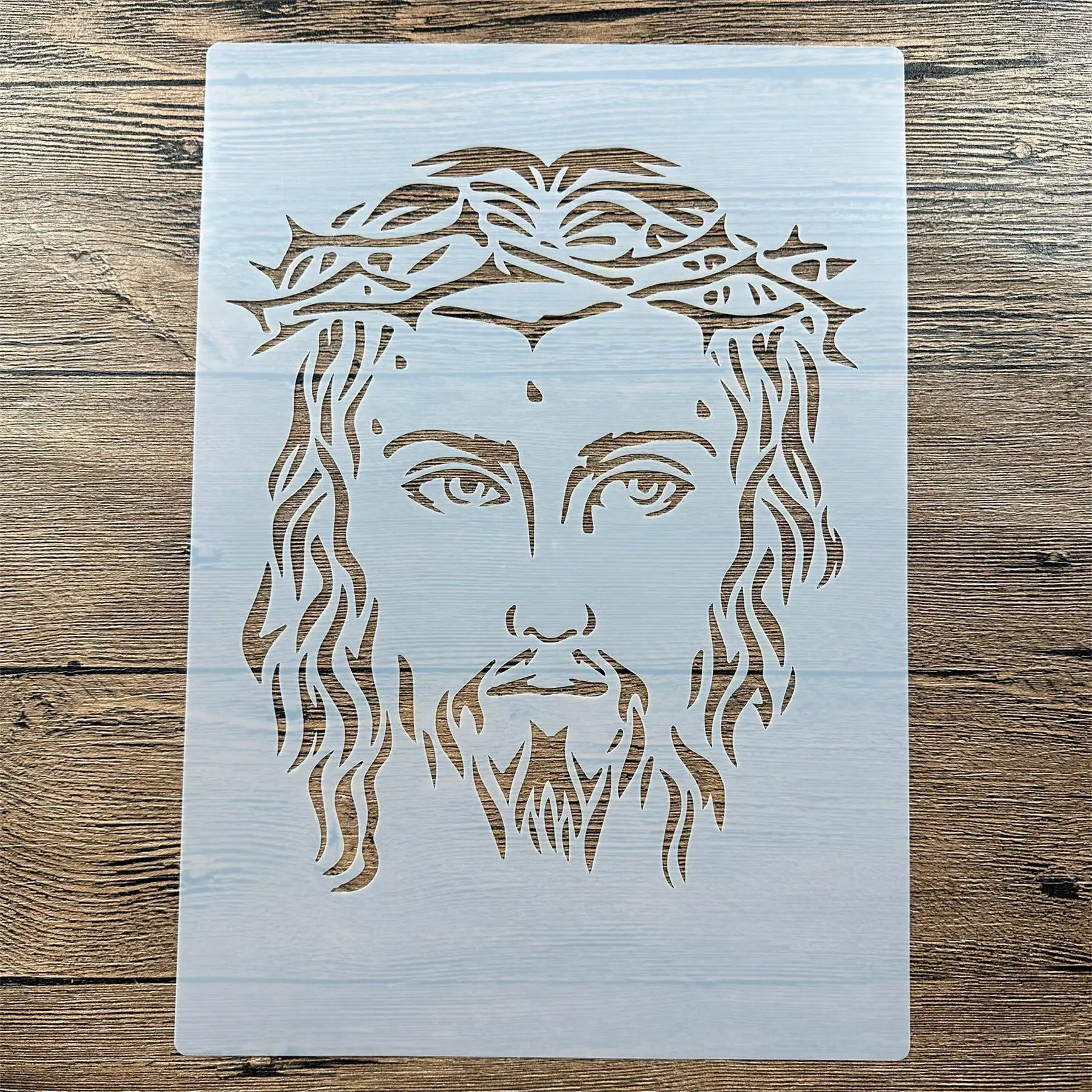 

A4 29 *21cm DIY Jesus Stencils wall Painting Scrapbook Coloring Embossing Album Decorative Paper Card Template wall mandala