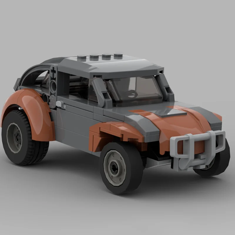 Фото 183 детали MOC VW Buggy GTA V Online Creator, модель из строительных блоков, 3D-конструктор, художественная сборка, DIY, творческое образовательное занятие. №4