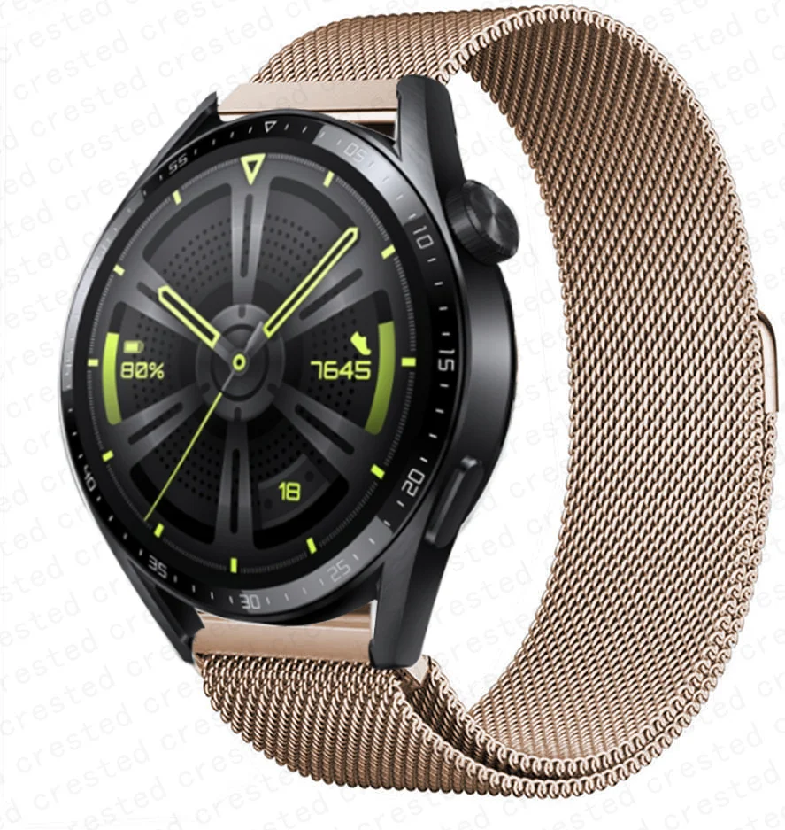 20mm Magnet Buckle Strap For Samsung Galaxy Watch 4 40mm 44/Active 2/watch 3 41mm 22mm Gear S3 Frontier Bracelet Huawei GT 2 Pro - купить по