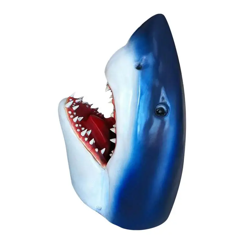 

Shark Garden Statue Novelty Floating Shark Head Decor Garden Sculptures & Statues 3D Shark Decor Garden Sculpture Lawn Ornaments