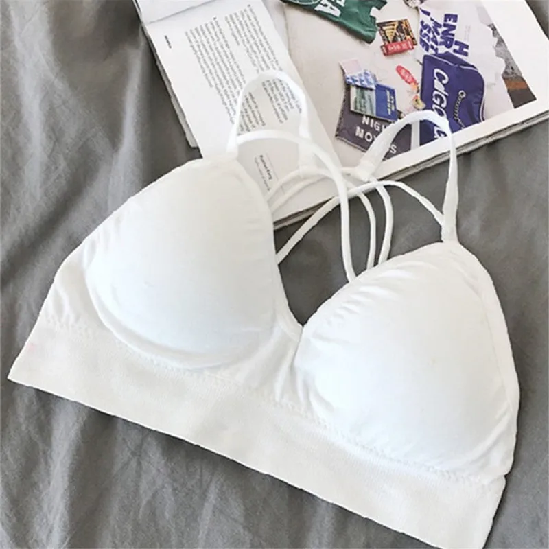 

New Sexy Beauty Back Tube Top Anti-light-gathering Bra Fitness Sports Model Underwire Underwear Women Lingerie Bralette Top