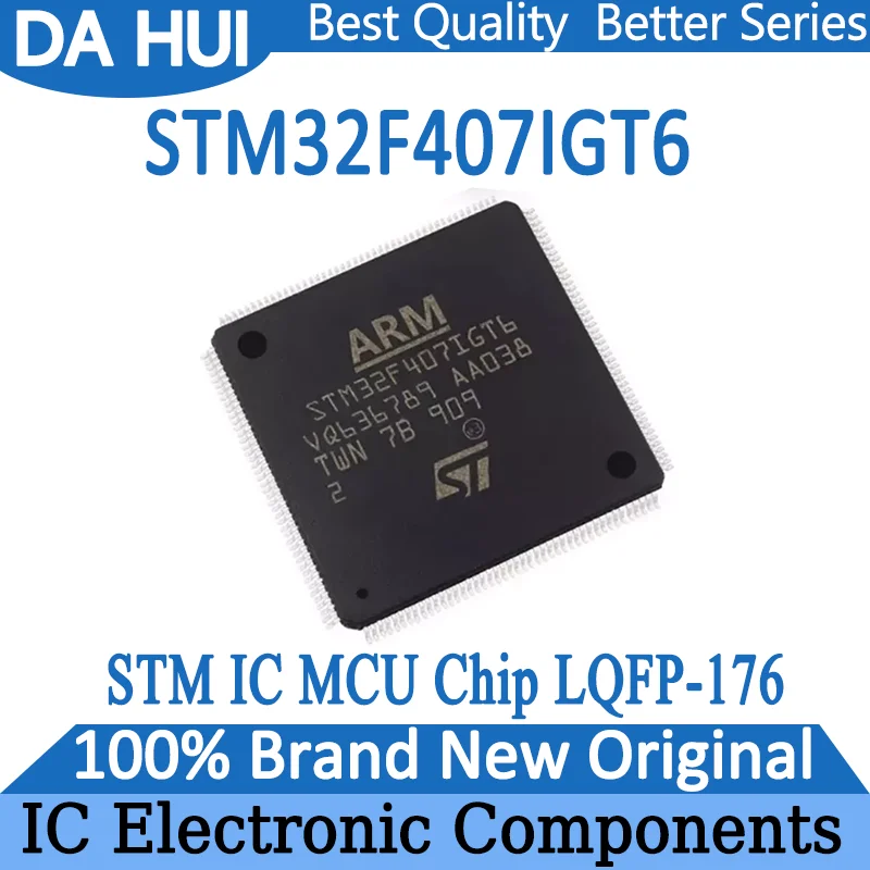 

New STM32F407IGT6 STM32F407IG STM32F407 STM32F STM32 STM IC MCU Chip LQFP-176 in Stock