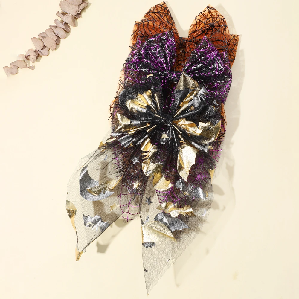 Модные элегантные зажимы для волос Hallowmas с большим бантом заколка конского