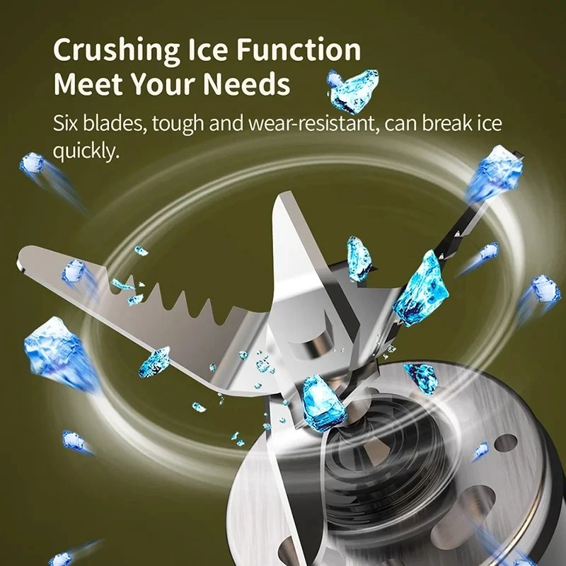 Портативный беспроводной Миксер для фруктов 500 мл 2400 мАч