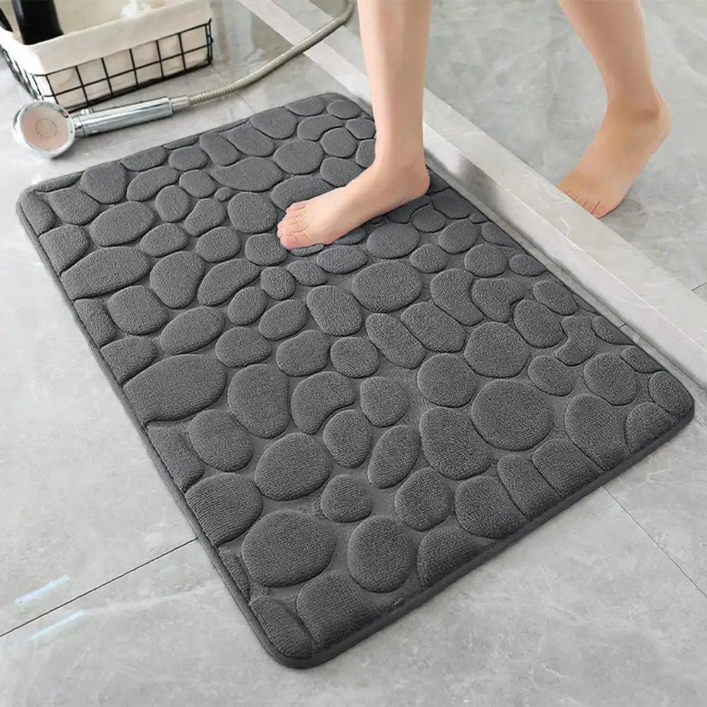 

Bathroom Floor Mat Super Soft Wear Resistant Shower Mat Highly Water Absorption Non-Slip Kitchen Rug Entrance Doormat