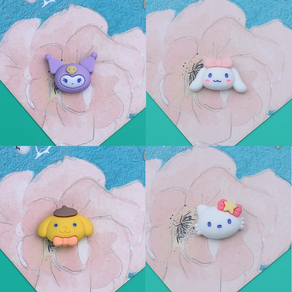 

10 шт. Sanrioed мультфильм суккулент Смола Diy Kuromi милый Коричный крем клей для телефона чехол головной убор Обувь Одежда аксессуары игрушки