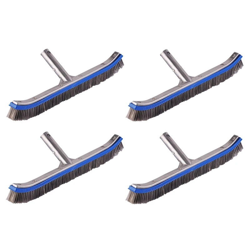4X Stainless Steel 18 Inch Concrete Swimming Pool Wall And Floor Brush