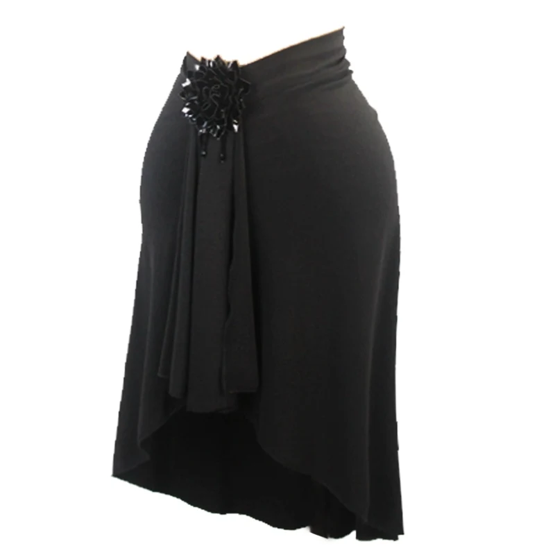 Новая черная юбка для латиноамериканских танцев DNV20230 женская одежда тренировок