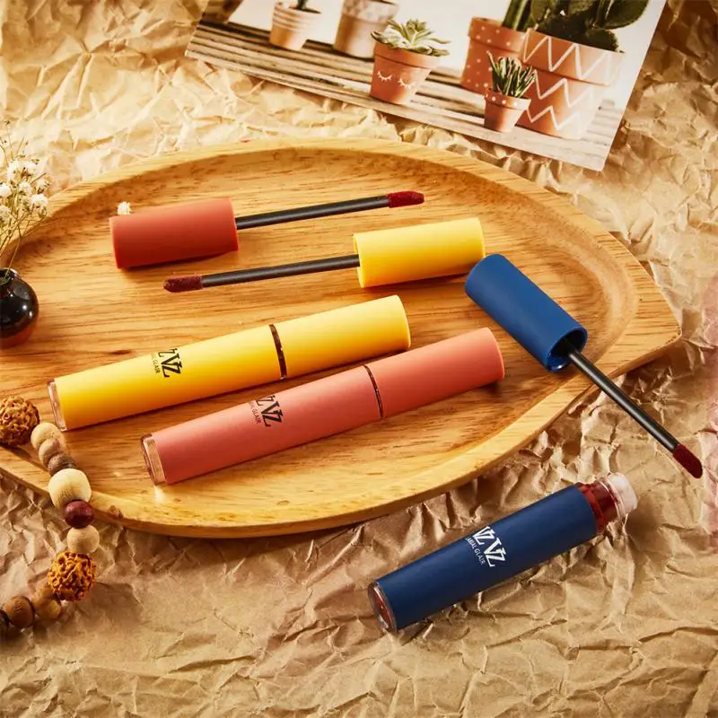 

Sexy Velvet Matte Lipstick Waterproof Long Lasting Lip Gloss Non Stick Cup Red Lipgloss Glaze Women Makeup Cosmetic TSLM1
