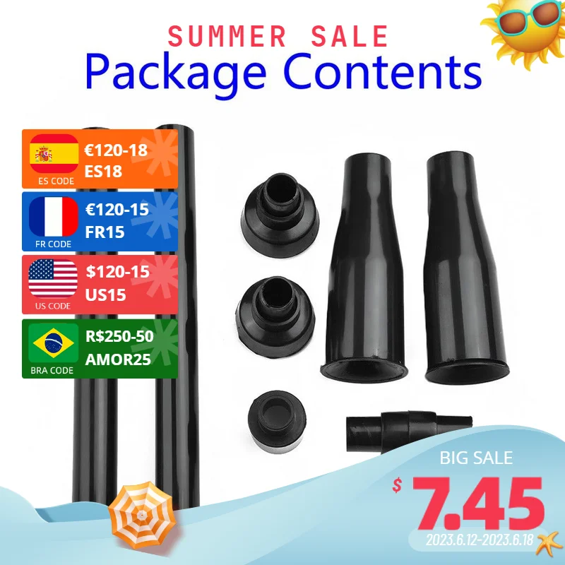 

8pcs Plastic Fountain Nozzles Head Garden Fountain Sprinkler Head For Aquariums Fish Tanks Garden Ponds Swimming Pools Black