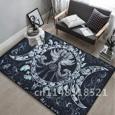 Декоративный Напольный коврик с мотивами Луны изображением алтаря или тарота