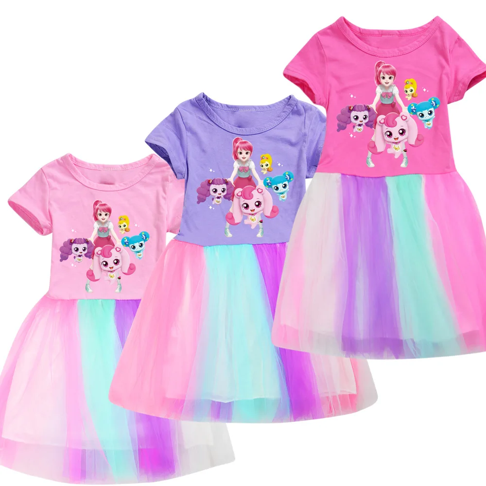 Фото Tini Ping Kid Summer 티핑 핑 платье для маленьких девочек, милое кружевное платье принцессы для маленьких девочек, платья для дня рождения и вечеринок,... №3