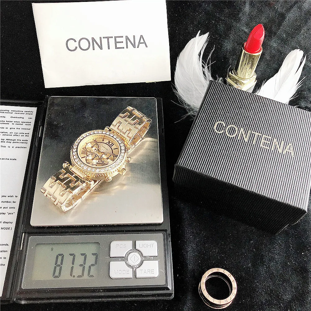 Women's fashion Stainless Steel wrist watch women's watch luxury top brand quartz watch female clock Relogio Feminino  2023