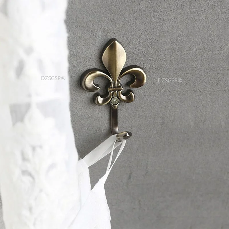 Аксессуары полотенце в форме цветка для занавесок крючок из цинкового сплава