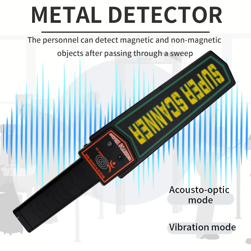 

Handheld Professional Depth Metal Detector High Sensitivity Scanner For Airport School Security Check