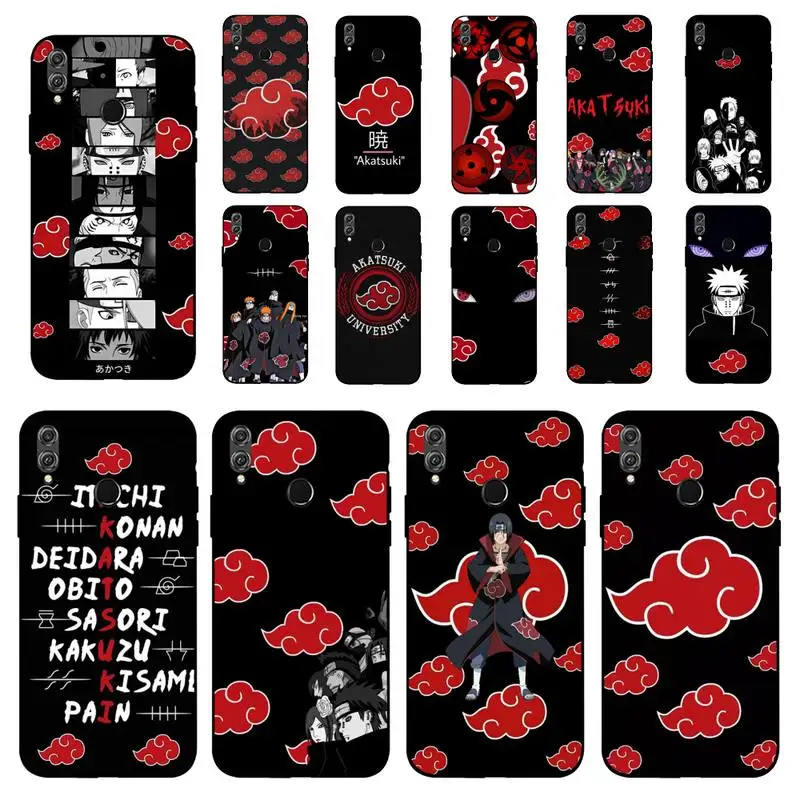 

Bandai Anime Naruto Akatsuki Cloud Phone Case for Huawei Honor 10 i 8X C 5A 20 9 10 30 lite pro Voew 10 20 V30
