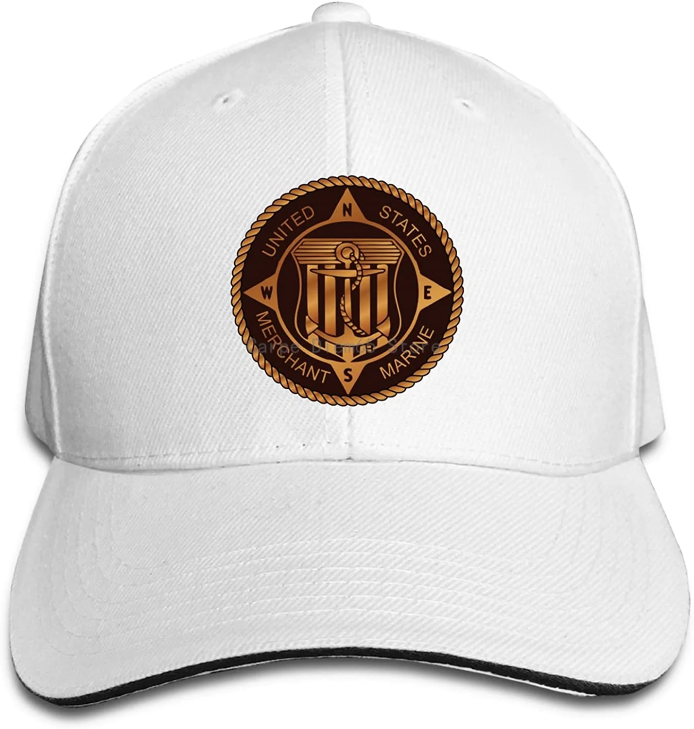 

Merchant Marine Bronze Peaked Baseball Cap Hat Baseball Sun Hat Sandwich Cap