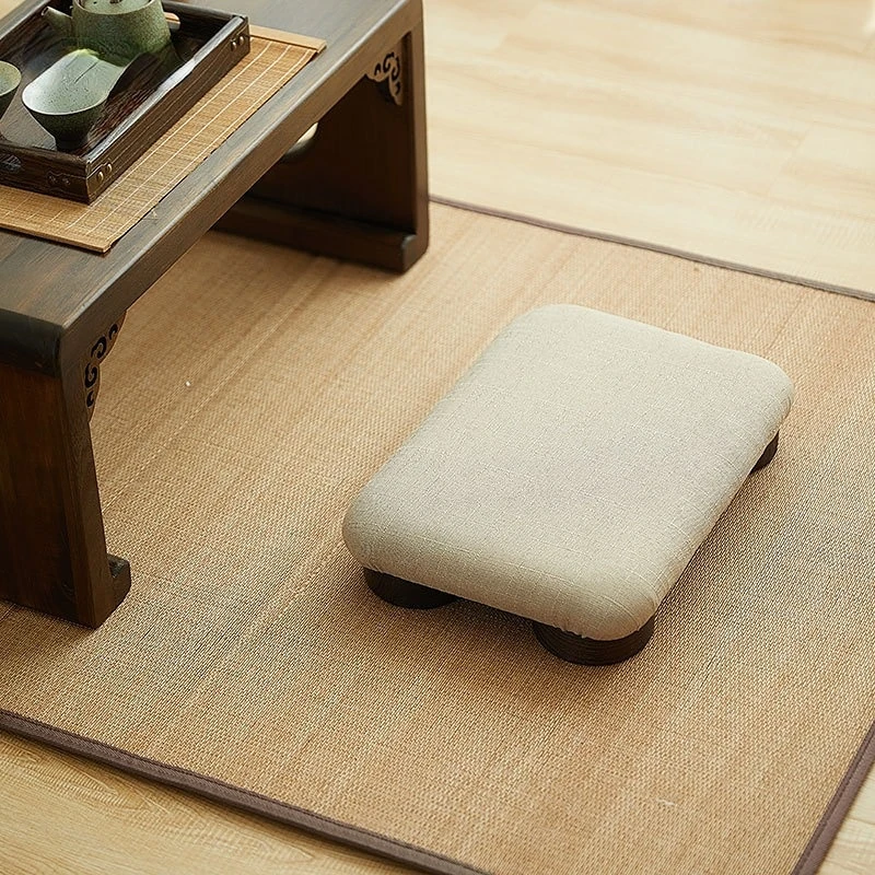 

Japanese Low Ottoman Bench Tatami Stool Chinese Tea Kneeling Stools Pouffe for Living Room Children's Bench Meditation Stool