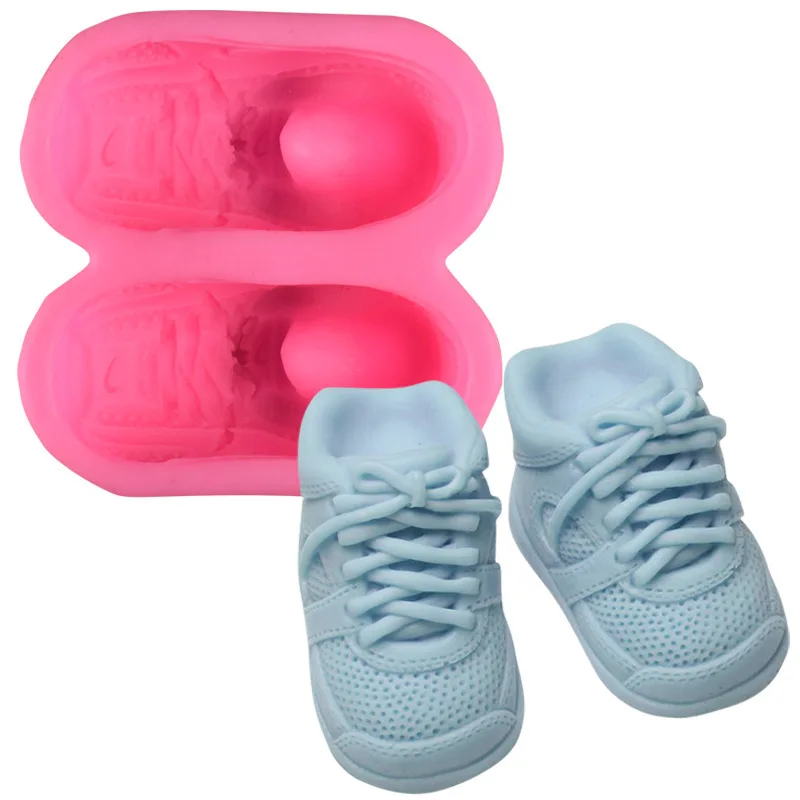 

Handwork Diy Sneaker Shape Fondant Cake Scented Candle Resin Mold Chocolate Baking Home Indoor Decor 3D Silicone Mould