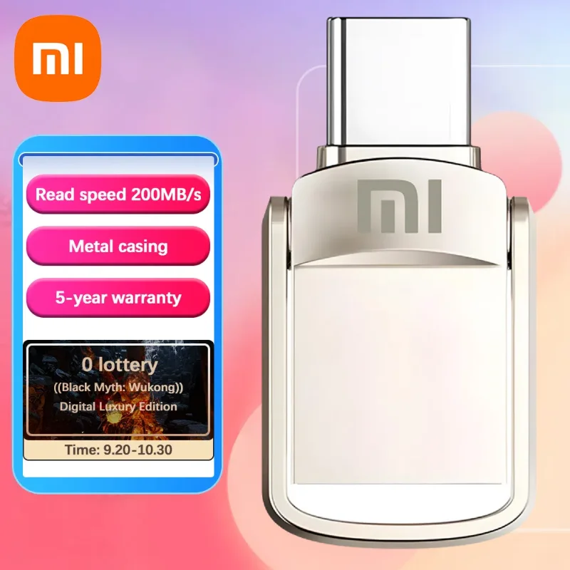 Xiaomi Mini Pen Drive 2 ТБ 1 512 ГБ флеш-накопитель Водонепроницаемая USB-флешка