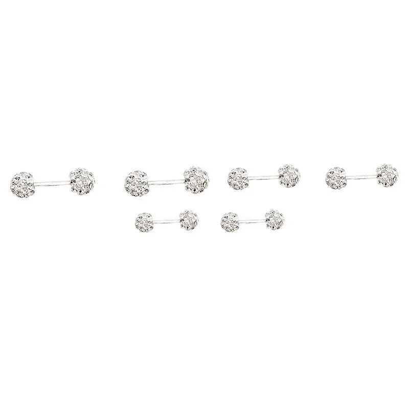 Korean Spiral Small Delicate Shiny Zircon Ball New Niche Design Sense of Senior Ladies Earrings Boho  Luxury  Jewelry