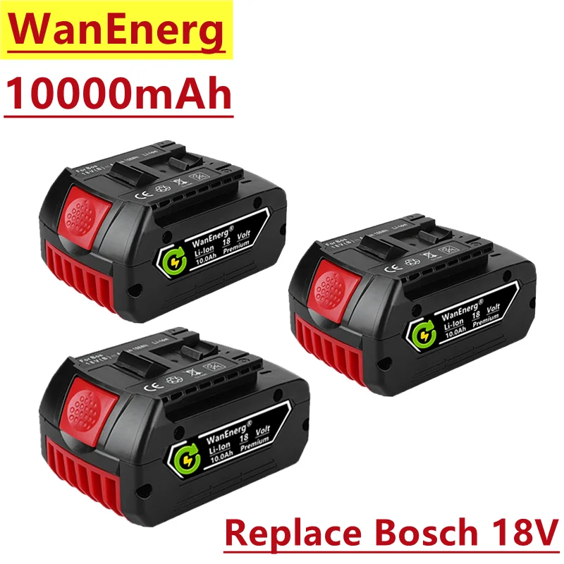 

18V lithium ion battery, 18V 10.0ah/18.0ah, suitable for Bosch electric hand drill series bat609,bat609g,bat618,bat618g,bat614