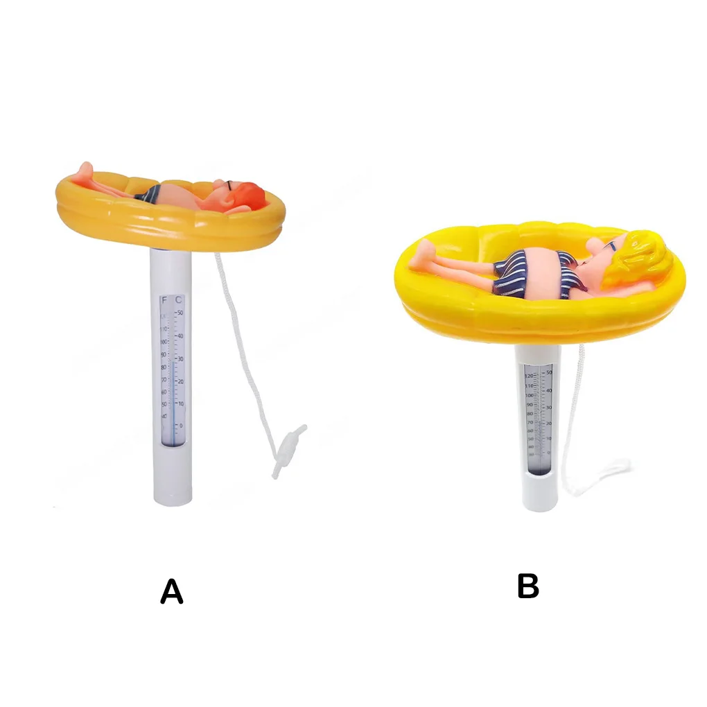 

Swimming Pool Thermometer Drifting Scaled Aquarium Temperature Meter