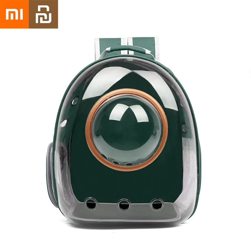 

Переноска Xiaomi Youpin для домашних животных, Воздухопроницаемый рюкзак для переноски собак и кошек, вместительная сумка в виде капсулы для щенк...