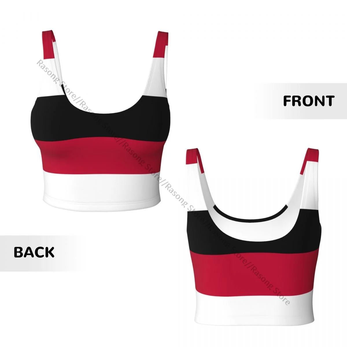 Спортивный бюстгальтер женская одежда для бега и йоги жилет с флагом Йемена