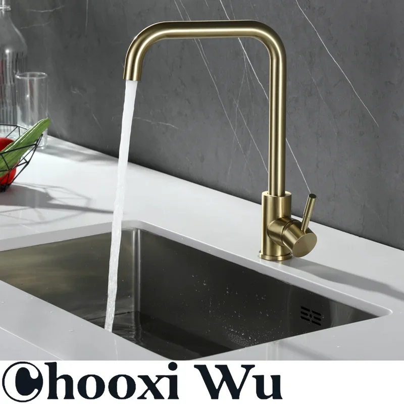 CHOO XIWU-матовый золотой кухонный кран с головкой дракона аксессуары для душа воды