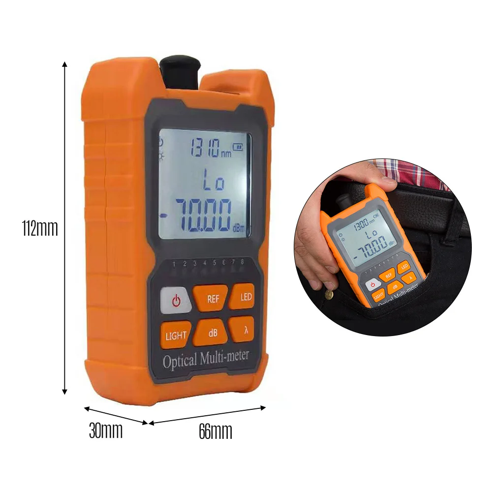 Mini Optical Power-Meter Portable Leds Lighting High Precise Network Fiber Optic Cable Tester Tools | Power Meters