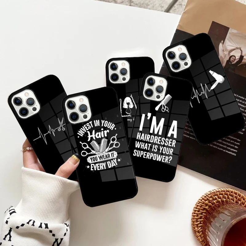 Парикмахерская расческа парикмахерский чехол для телефона магнитный iPhone 15 16 14 13