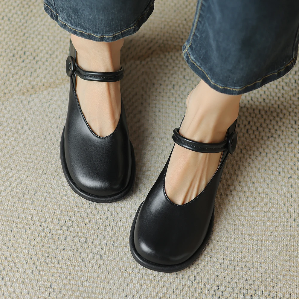 2024 Новинкавесна-летостильные женские туфли лодочки из натуральной кожи женская