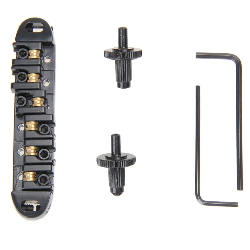 Роллер седло для гитары Tune-O-Matic фотографий (черный)