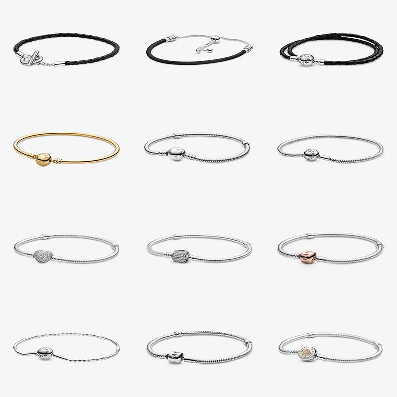 

Genuine Pandora 925 sterling silver original charm bracelet bracelet women's jewelry DIY boutique jewelry gift
