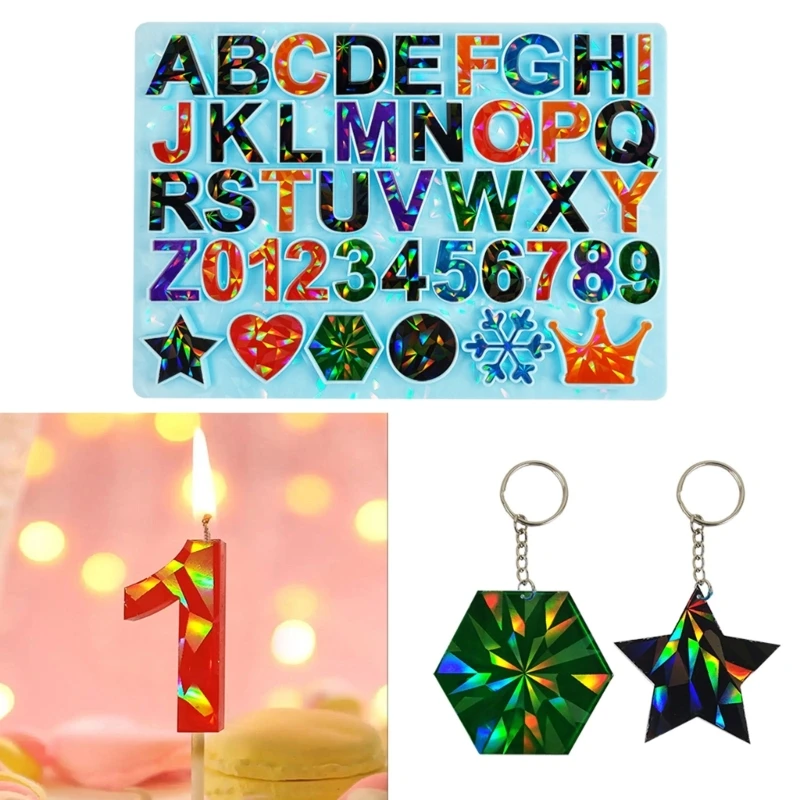 

E0BF Alphabet Resin Mold Letter Keychain Resin Mold,Jewelry Casting Mold