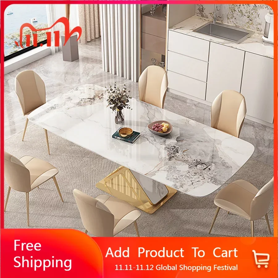 

High-quality Luxury Small Rectangular Kitchen Dining Table And Chair Combination Esstische mesa comedor Kitchen Furniture GY50CZ