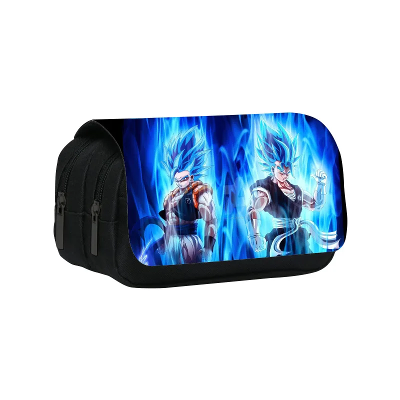 Case Double-deck Ultra-large Capacity Nylon Pencil Bag Student School Supplies Stationery