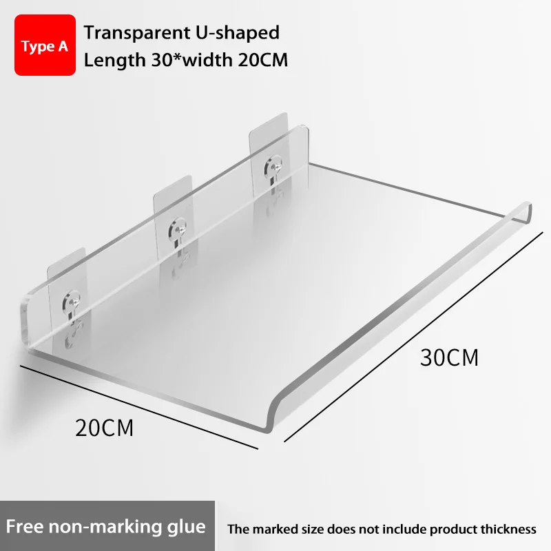 

Самоклеящаяся настенная полка из акрила