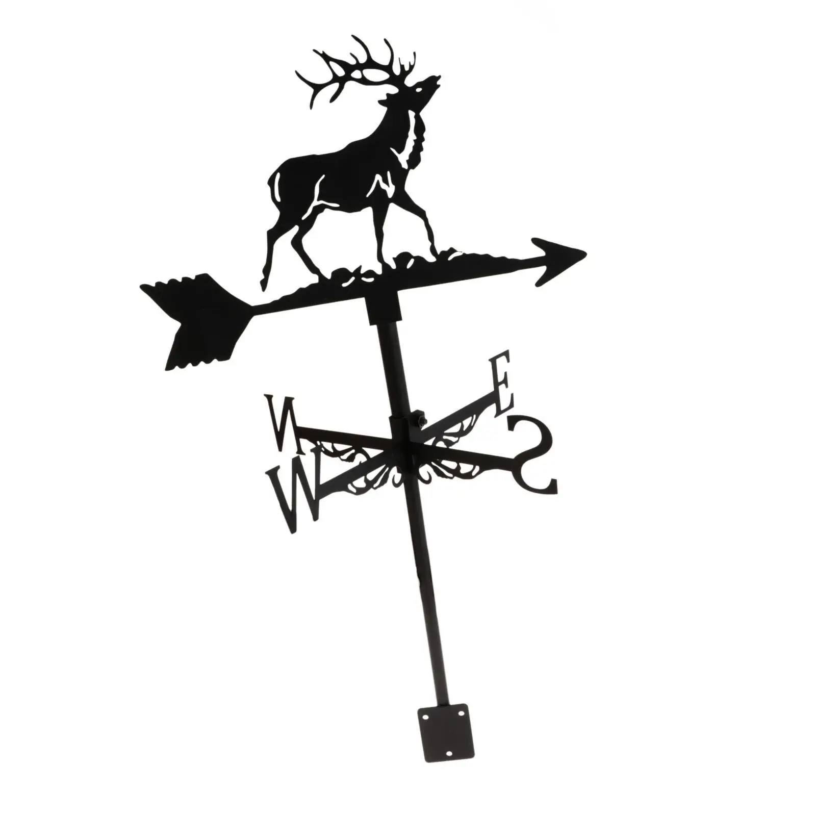 Buck Weathervane Roofs Weather Vane Lovely Figurine Patio Decoration Outdoor for Farm Yard Roof Mount Rod Decorative Durable images - 6
