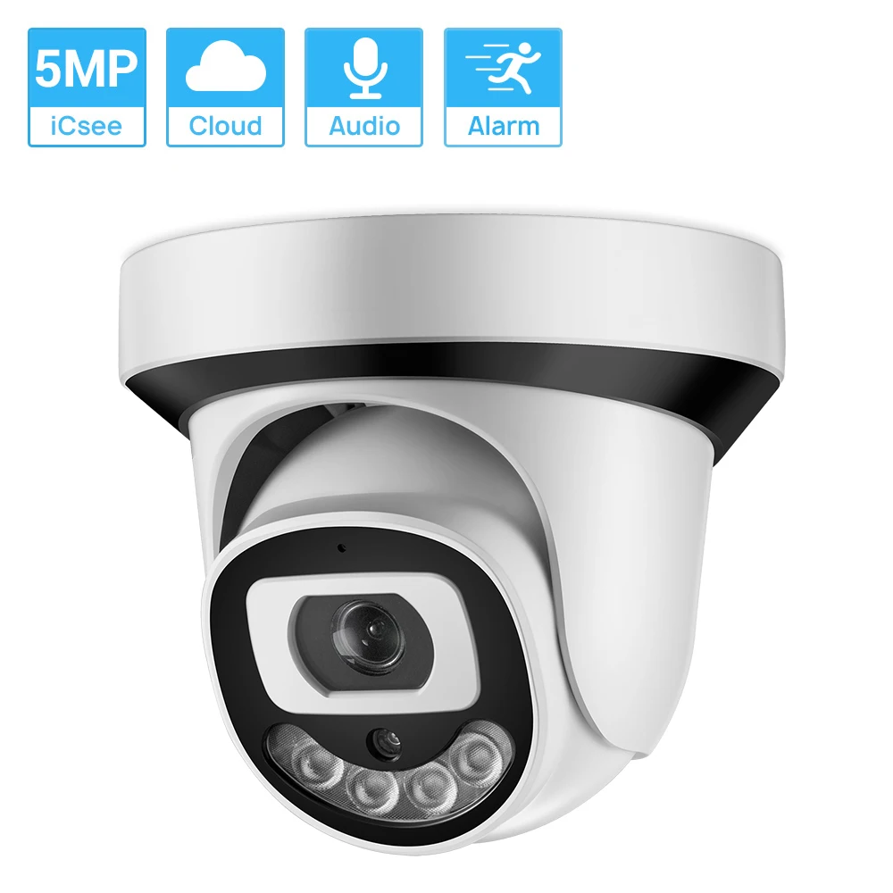 

HD 1080P Wifi Camera Indoor Dome Wireless Camera Nightvision Two Way Audio Email Alert iCSee Xmeye Cloud Home Security Camera