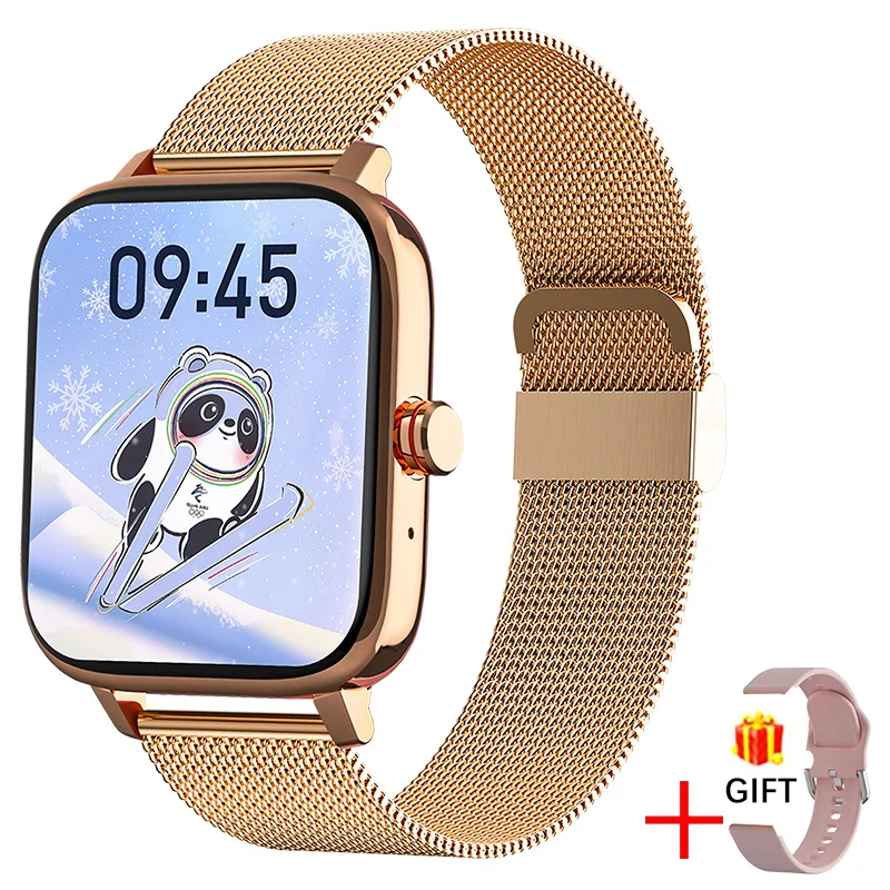 

Новинка 2023, Смарт-часы с функцией вызова, умные часы с индивидуальным циферблатом для Android и IOS, водонепроницаемые музыкальные часы с Bluetooth, часы с сенсорным экраном