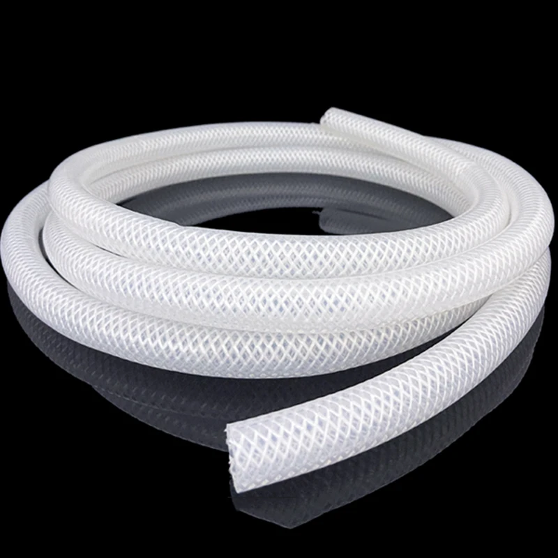 

1Meter White Food Grade Silicone Tube Flexible Rubber Braided Hose Pharmaceutical Grade High Temperature Food Pipe